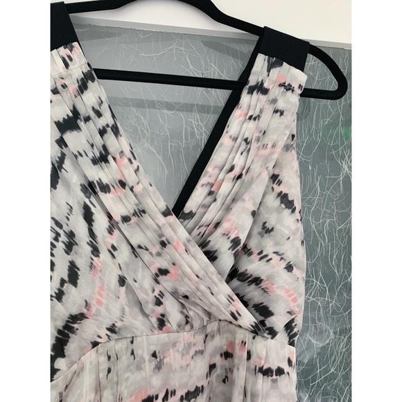 Silky Feel Patterned Dress S - Picture 3 of 3